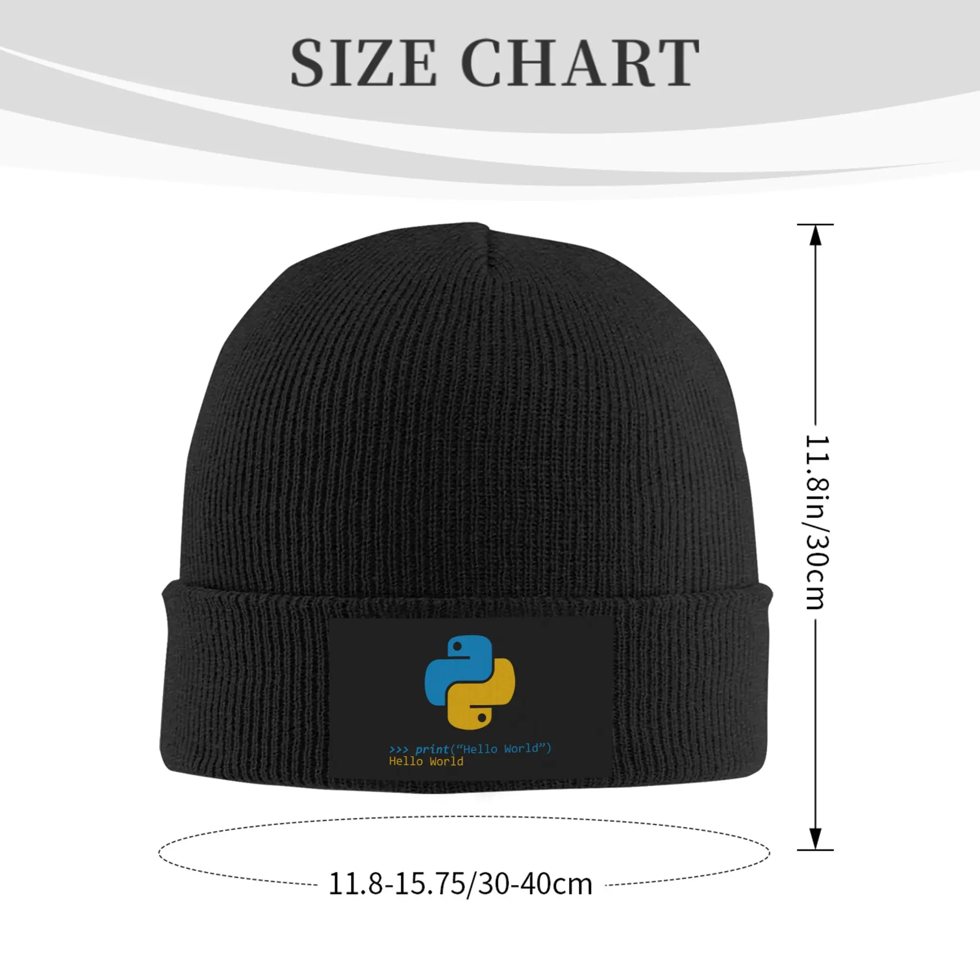 Computer Developer Python Bonnet Hats  Hip Hop Knitted Hat For Winter Warm Programmer Programming Coder Skullies Beanies Caps