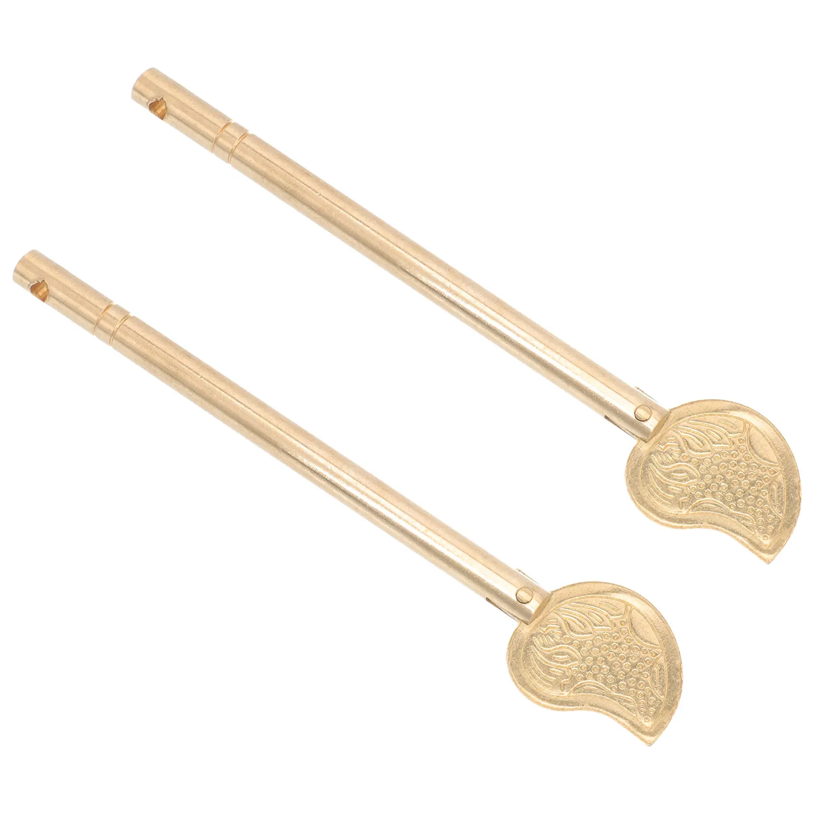 

2 Pcs Bronze Leaf Cabinet Locking Pin for Drawer Wardrobe Door Vintage Furniture Hardware Barrel Bolt Latch Metal Key Lock
