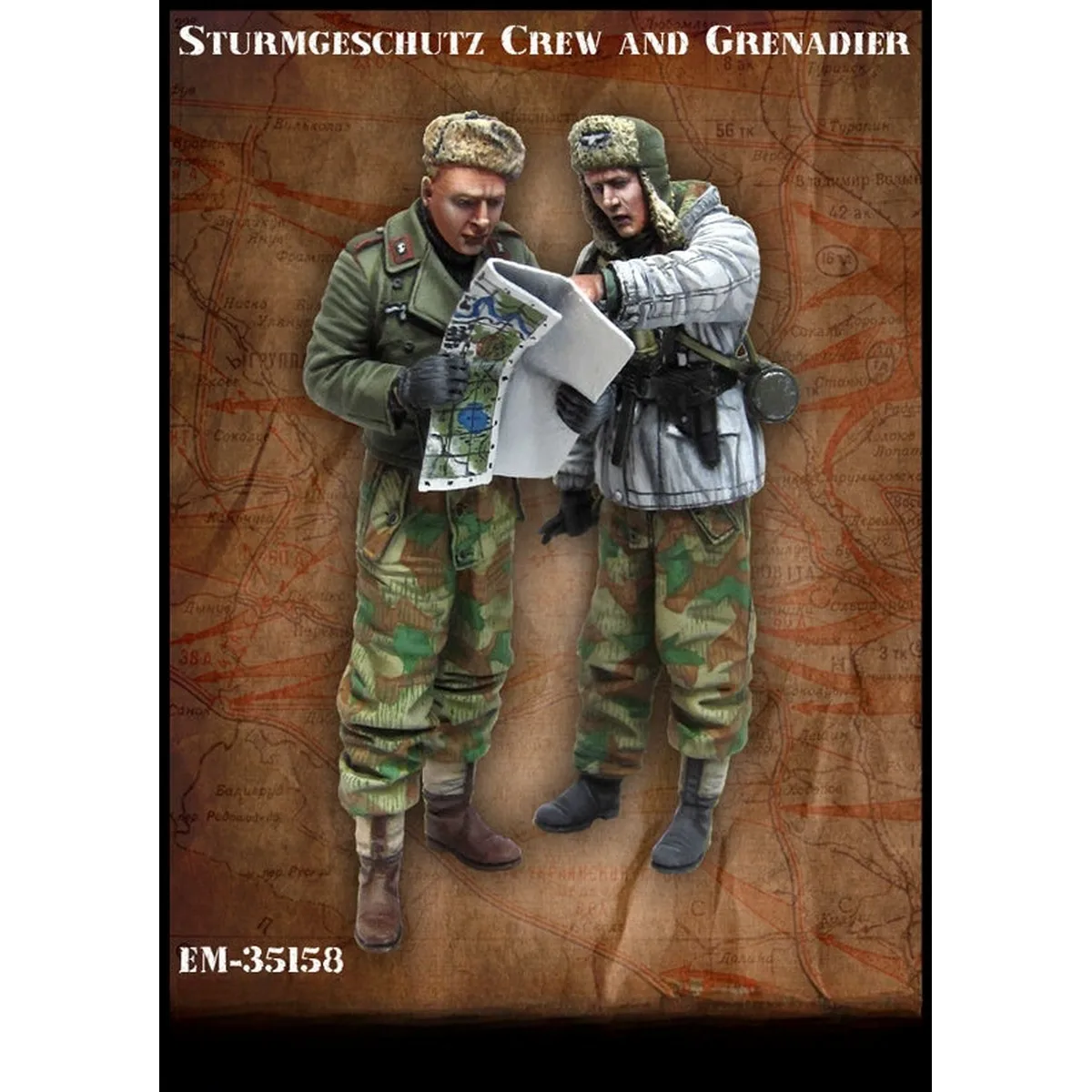 1/35 Resin unpainted model kit, military theme, German commando and Grenadier unassembled and unpainted GK