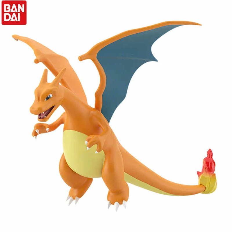 8CM Genuine Bandai 1/20 Pokemon Scale World Kanto region Charizard Anime Action Figure Model Toys Gift for Birthday Children