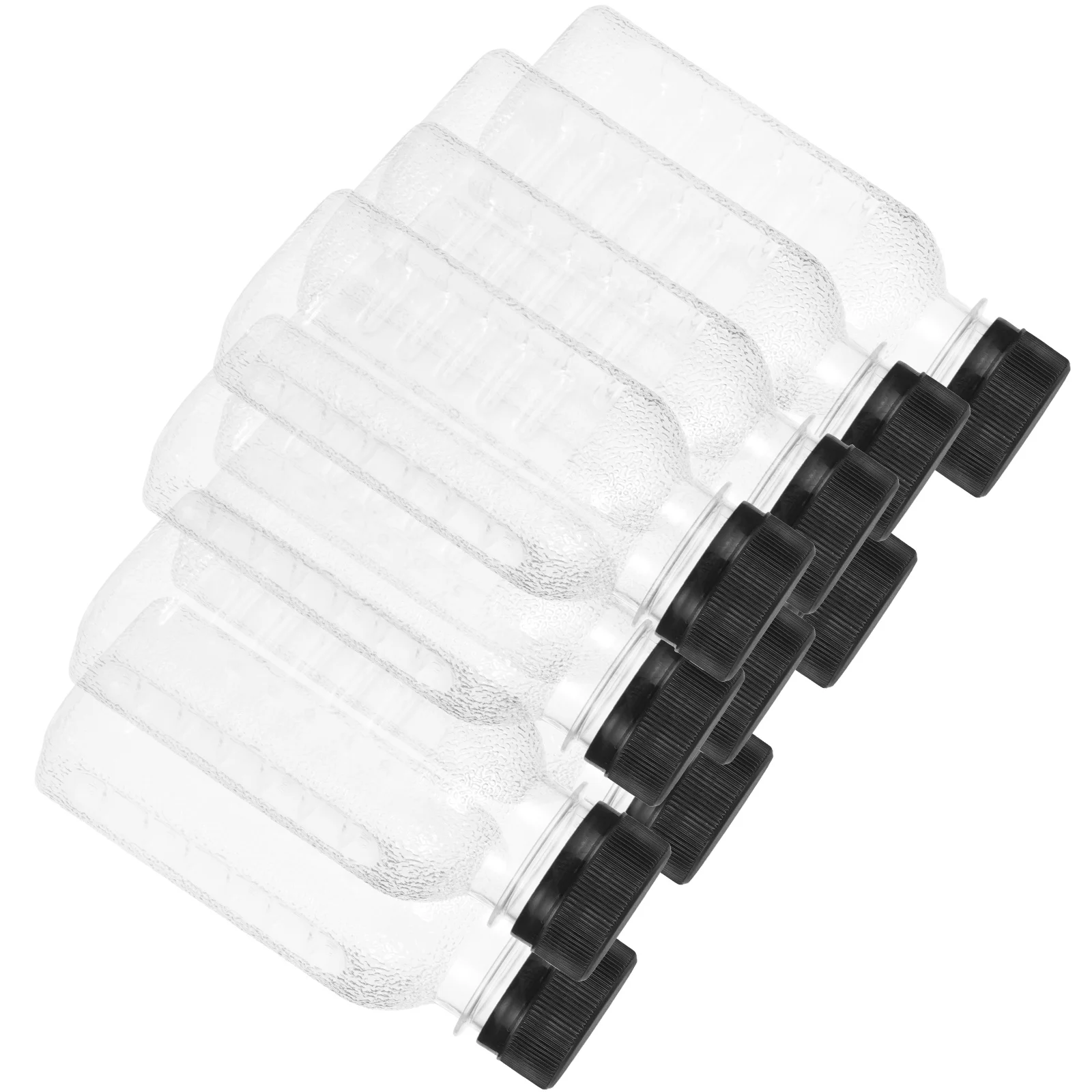 

20Pcs Clear Milk Bottles Reusable Plastic Empty Juice Bottles Transparent Pet Drink Containers Portable for Office College