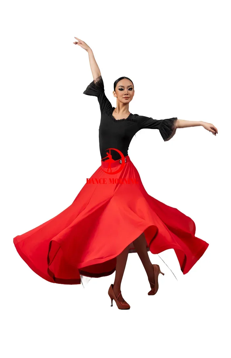 

paso Doble skirt ballroom skirt ballroom dress american smooth dress W24D249