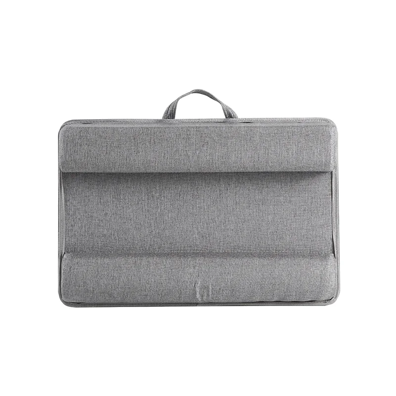 Multi Purpose Laptop Desk Leg Table Design of Double Groove Anti Slip Bar Embedded Mouse Pad