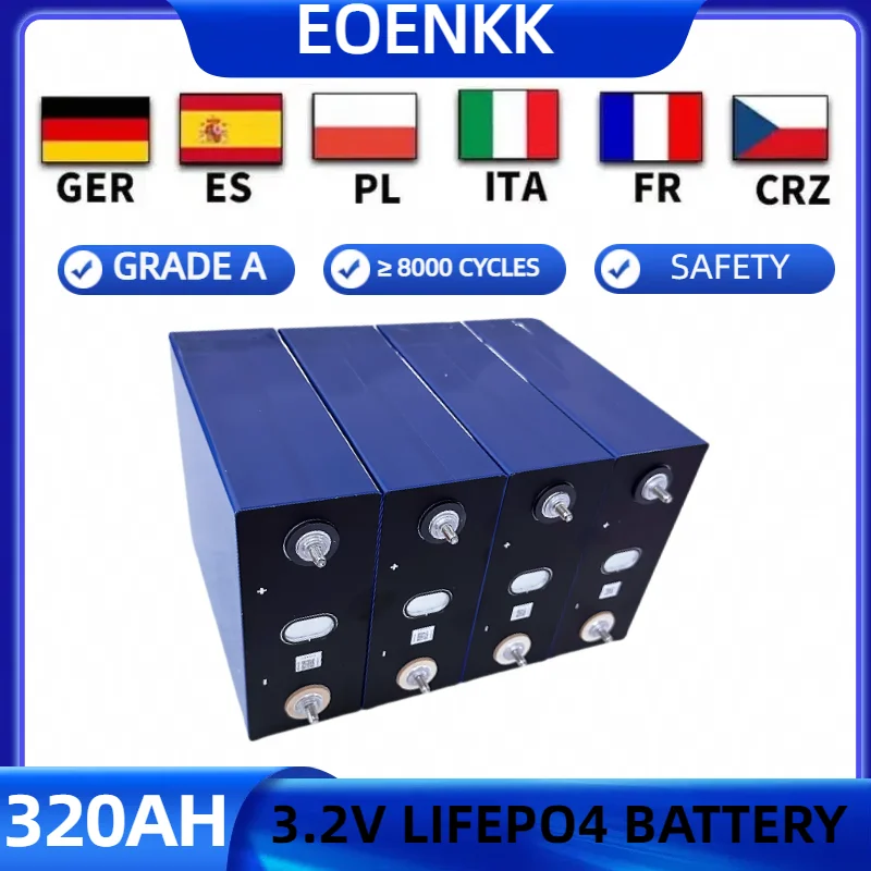 

3.2V Lifepo4 320Ah 280Ah 200AH 105AH Battery DIY 12V 24V 48V Lithium iron phosphate Cell Rechargeable Golf Cart For RV Camper