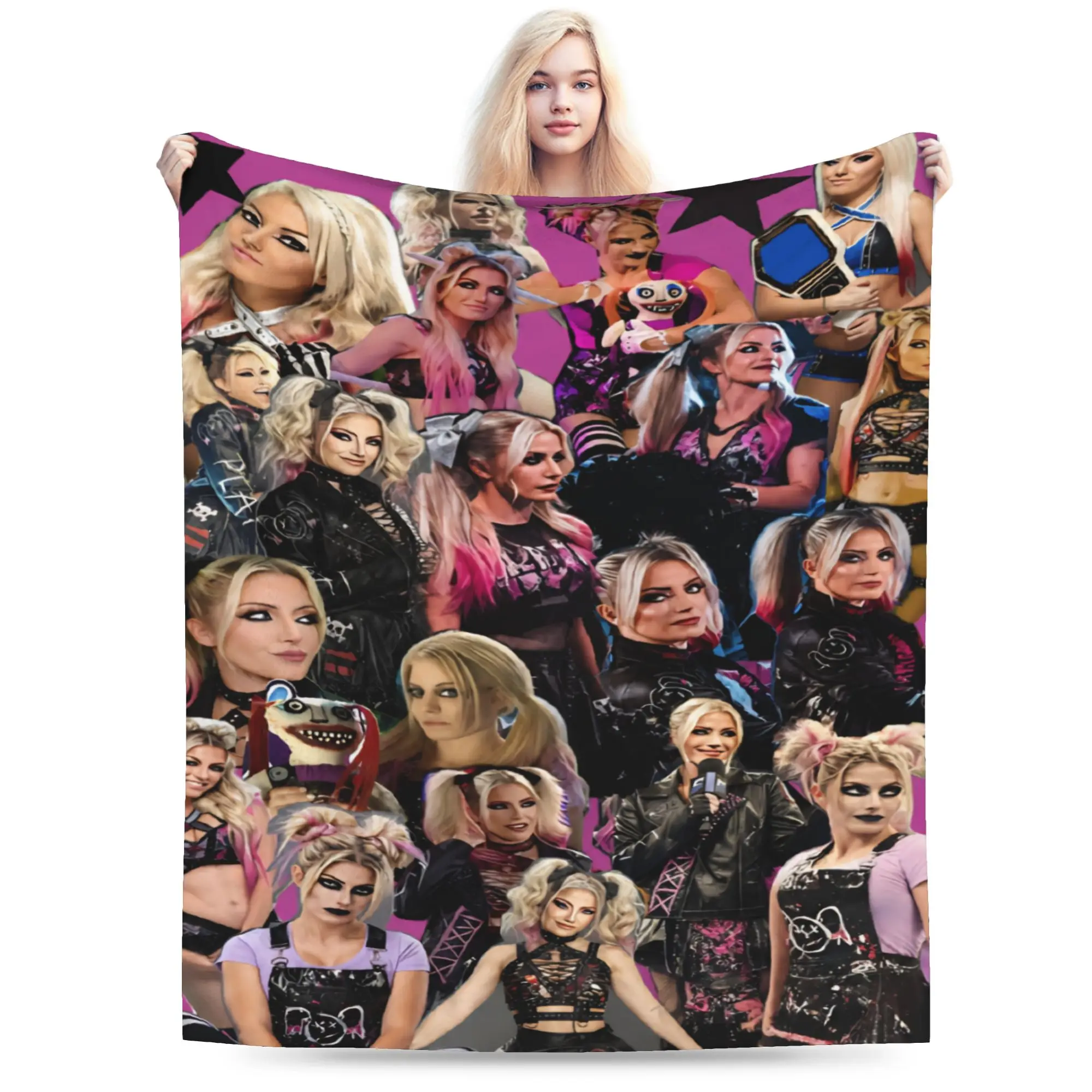 Alexa Bliss wrestler Blanket Multi-size Super Soft and Warm  Throw Blankets for Sofa Couch and Bed
