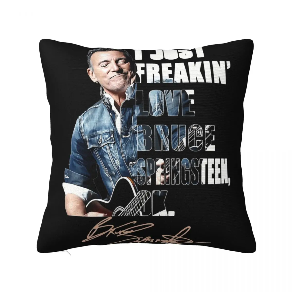 Seat Bruce Springsteens Heavy Metal The Boss Rock Music TourDecorations Pillowcase Accessories Pillow Cover Square Multi-Size