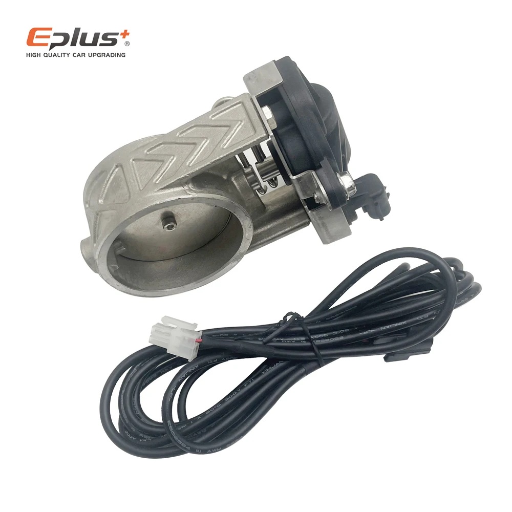 EPLUS Car Exhaust Pipe Electronic Valve Kit Universal 51 63 76MM button Controller Kit Controller Switch