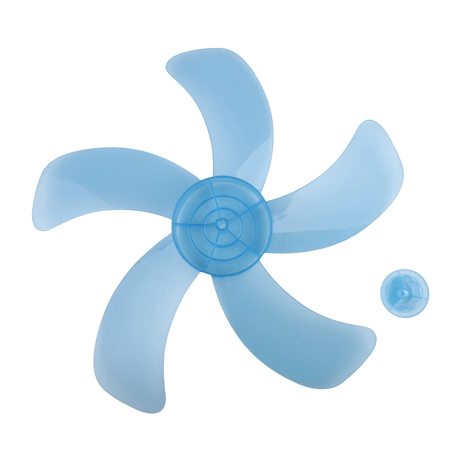 Five-Leaf Plastic Fan Blade For 16 Inch For Pedestal Fan Table Fan Wall Fan Fits Radius 20cm Fan Motors With Nut Cover