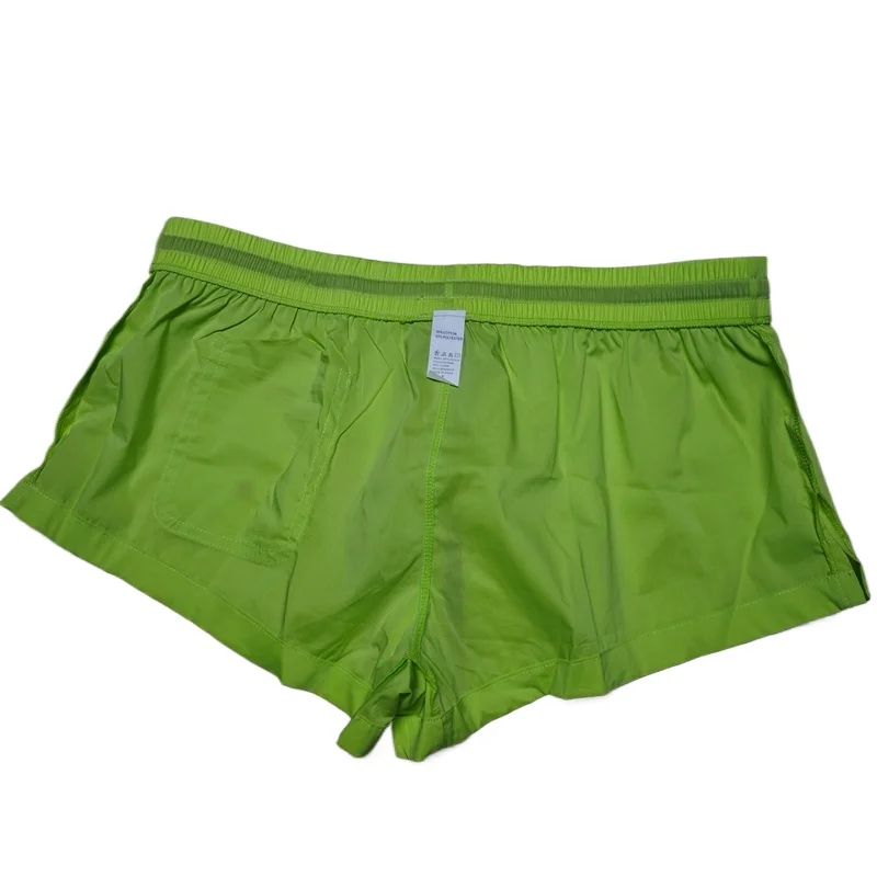 2026New trunks men's classic solid color three-point quick-drying low-rise beach pants men's sports shorts BS306
