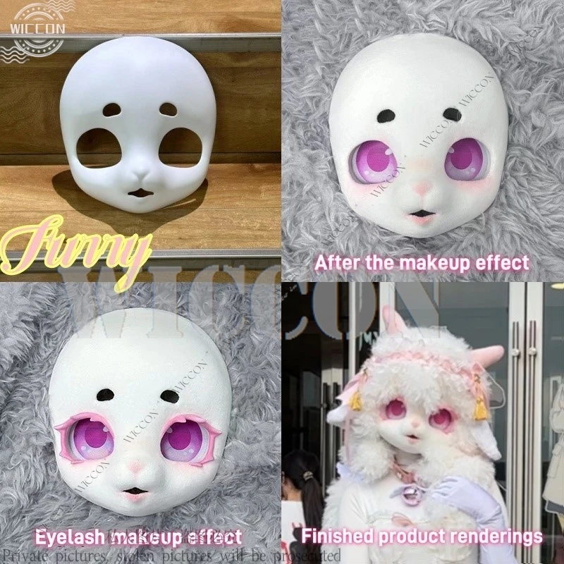 Furry Cosplay Skull DIY Comic-Con Disguise Kig Furry Suit Fursuit Kigurumi Two Dimensions Woman Man Animal Rabbit Sheep Furry