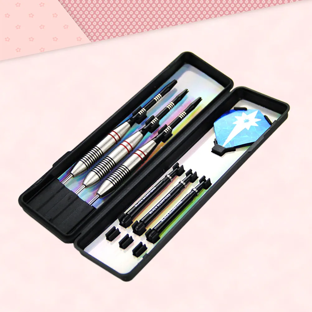 

Набор из 3 шариков для игры в дартс из нержавеющей стали с алюминиевыми стержнями, профессиональные стальные наконечники, усиленная стабильность для использования в помещении и на улице