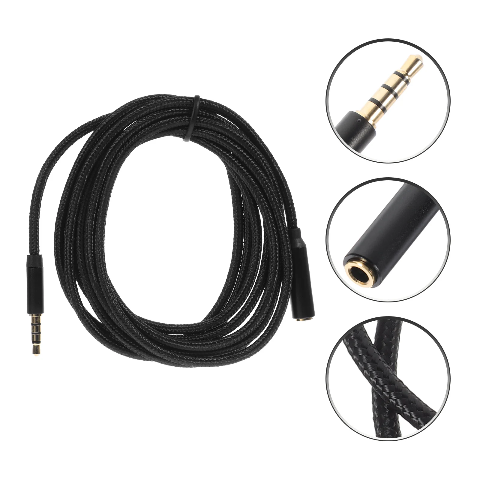 

Earphone Extension Cable Audio Extender Cord for Headphones Dual Terminal Earbud