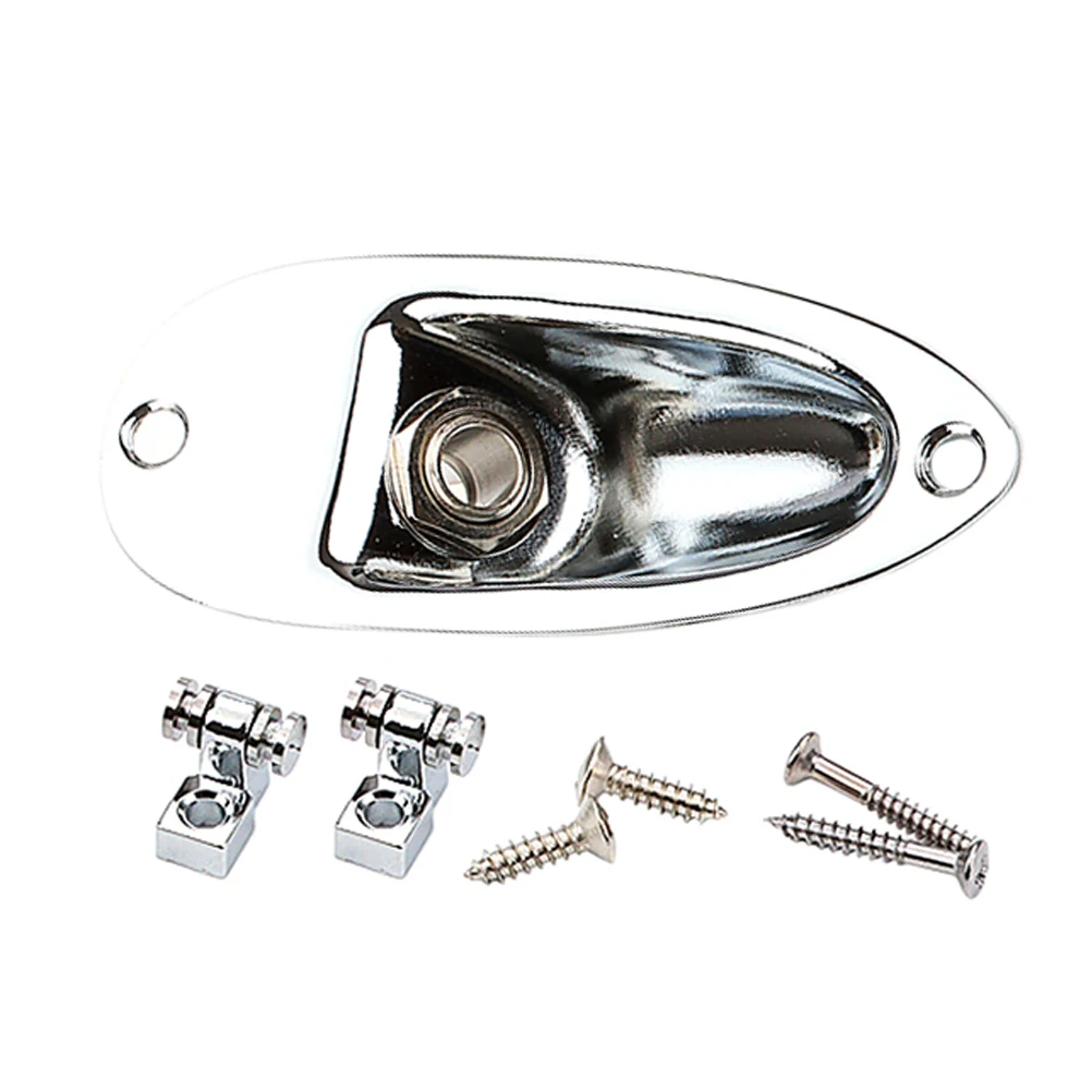 

Silver Boat Plug Set Output Jack for Electric Guitar Parts and Accessories Accesories