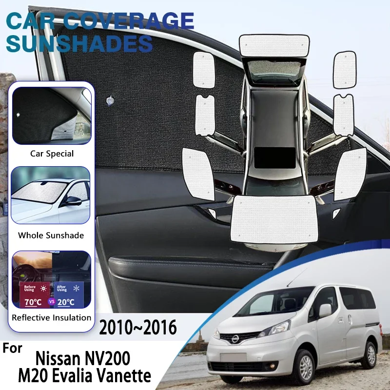 

Car Full Covers Sun Visor For Nissan NV200 Evalia Accessories Vanette 2010~2016 Car Window Visor Sunshade Cover Auto Accessories