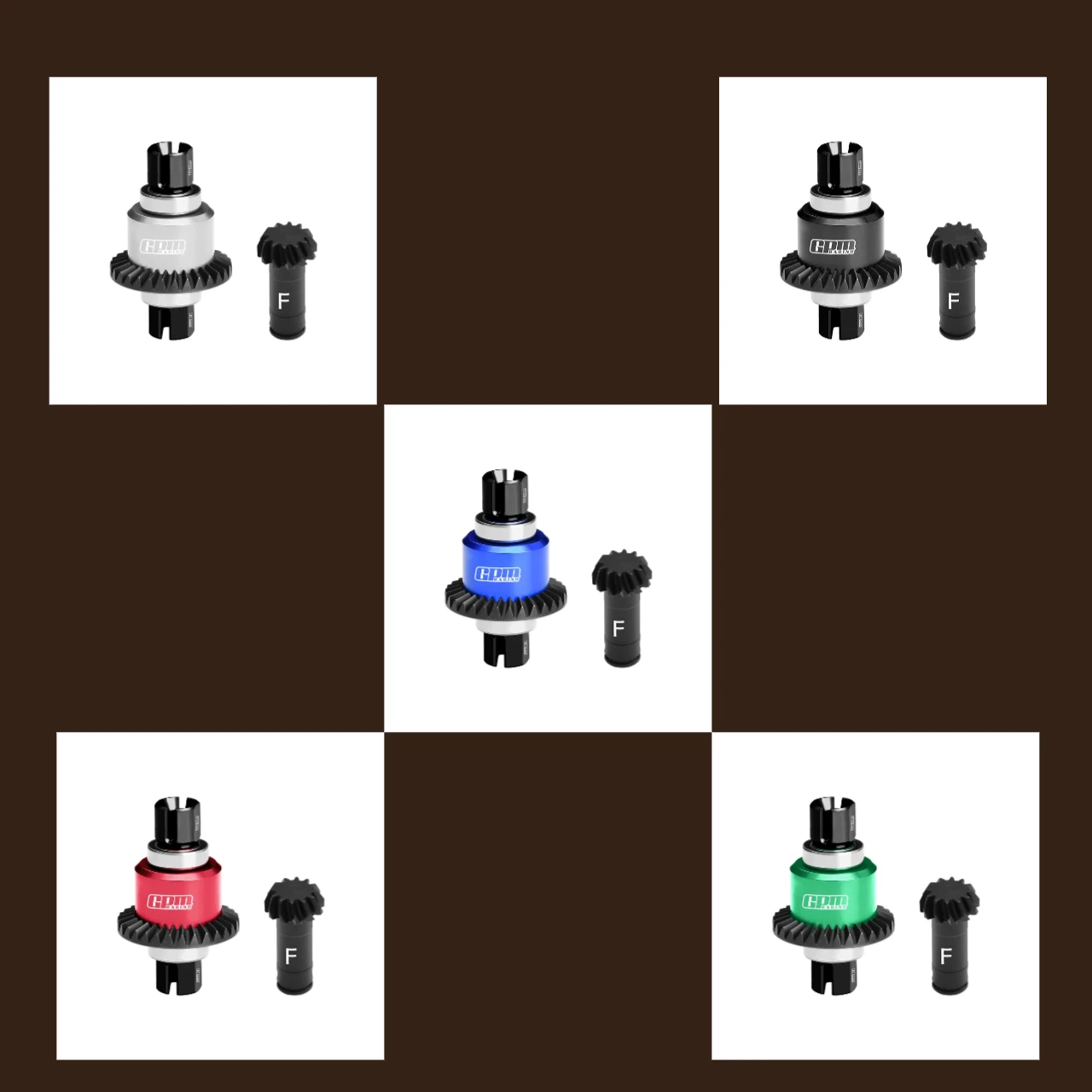 

GPM CS + 7075 Комплект передних диффонов из сплава 12/30 зуб. Граннит ARRMA Typhon Mojave Grom.