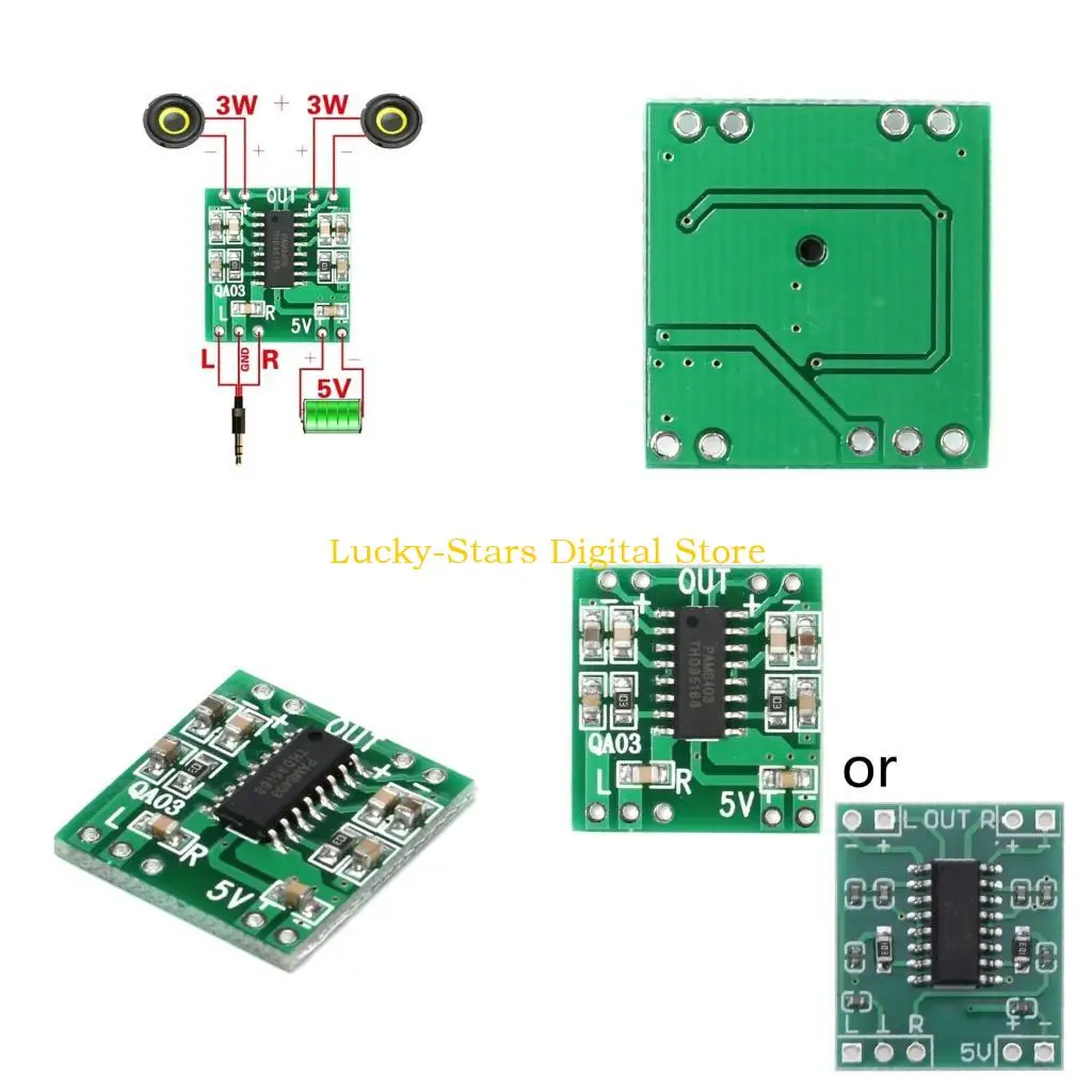 

T3EE Super Mini PAM8403 Модуль 2 3W класс D Цифровой усилитель платы усилителя модуля 2,5-5V Входной питание USB Вход