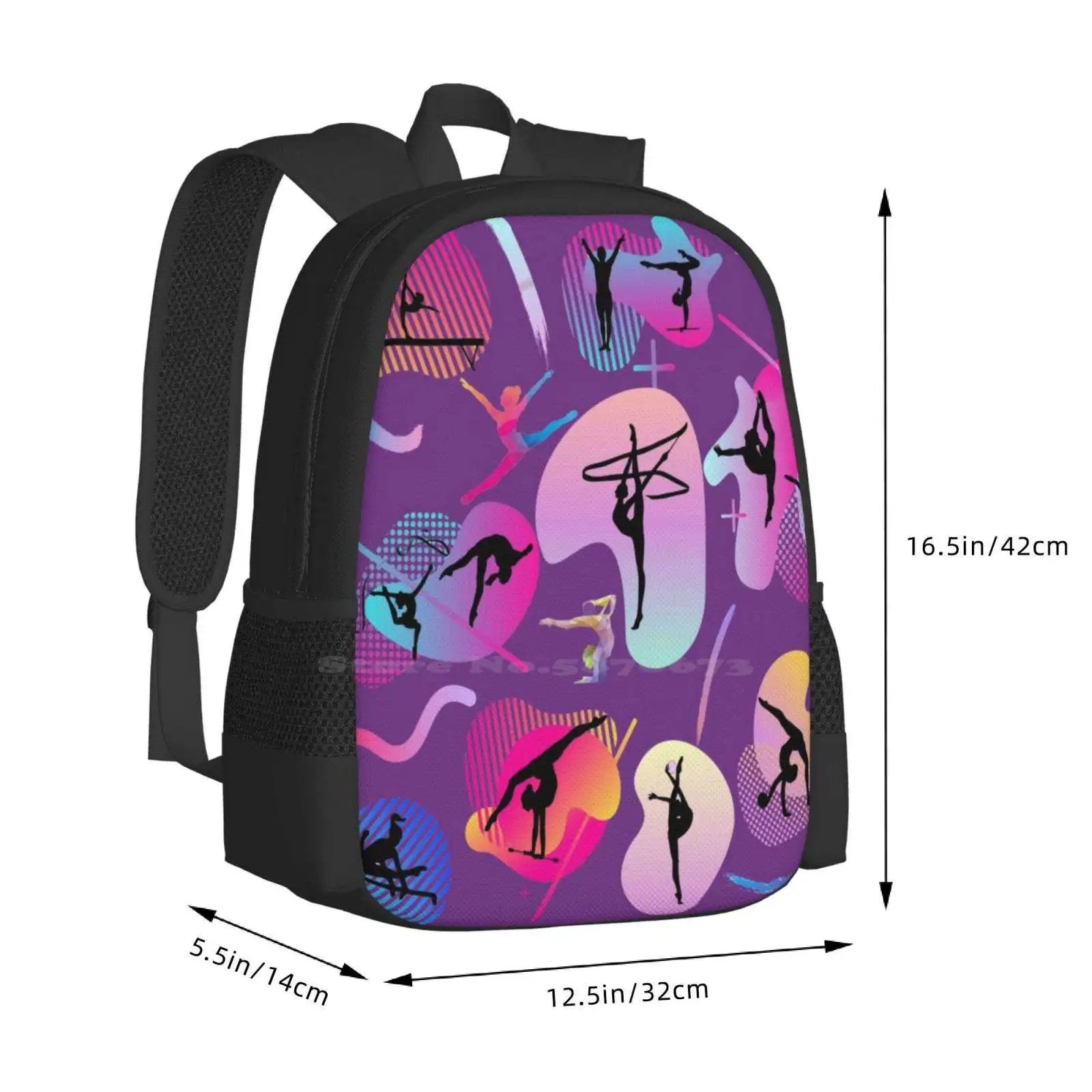 Mochilas escolares de gimnasia para niñas adolescentes, bolsas de viaje para ordenador portátil, soporte de mano de entrenamiento, flexibilidad, acrobacias flexibles