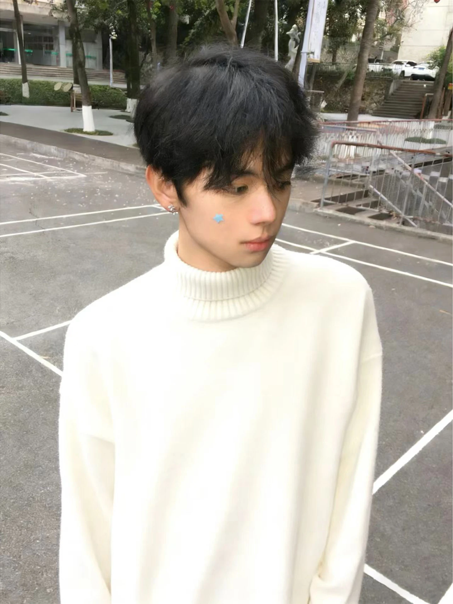 

Мужской вязаный свитер с высоким воротником на флисовой подкладке, мягкий, уютный, зимний, повседневный, с длинными рукавами, базовый крой