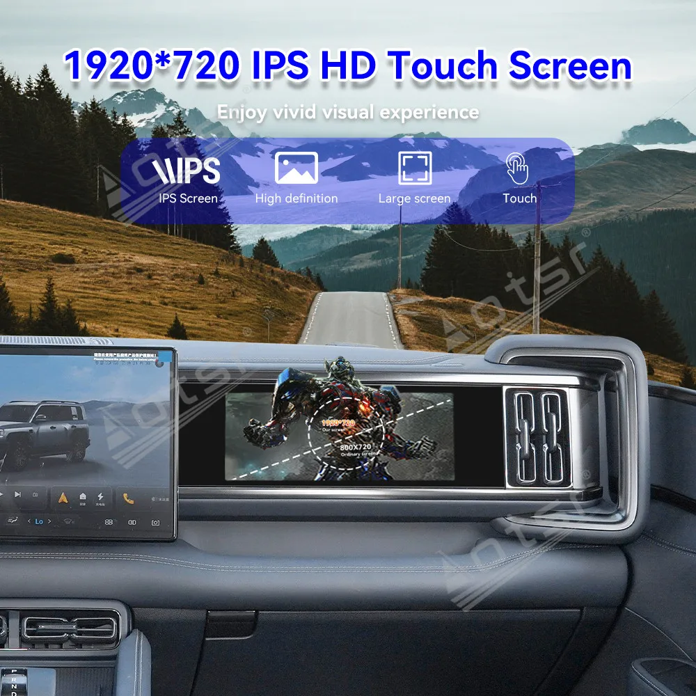 12.3 Inch For BYD Formula Leopard 5 Bao 5 2023-2026 Car Radio Video Co-pilot Passenger Entertainment System Touch Screen Upgrade
