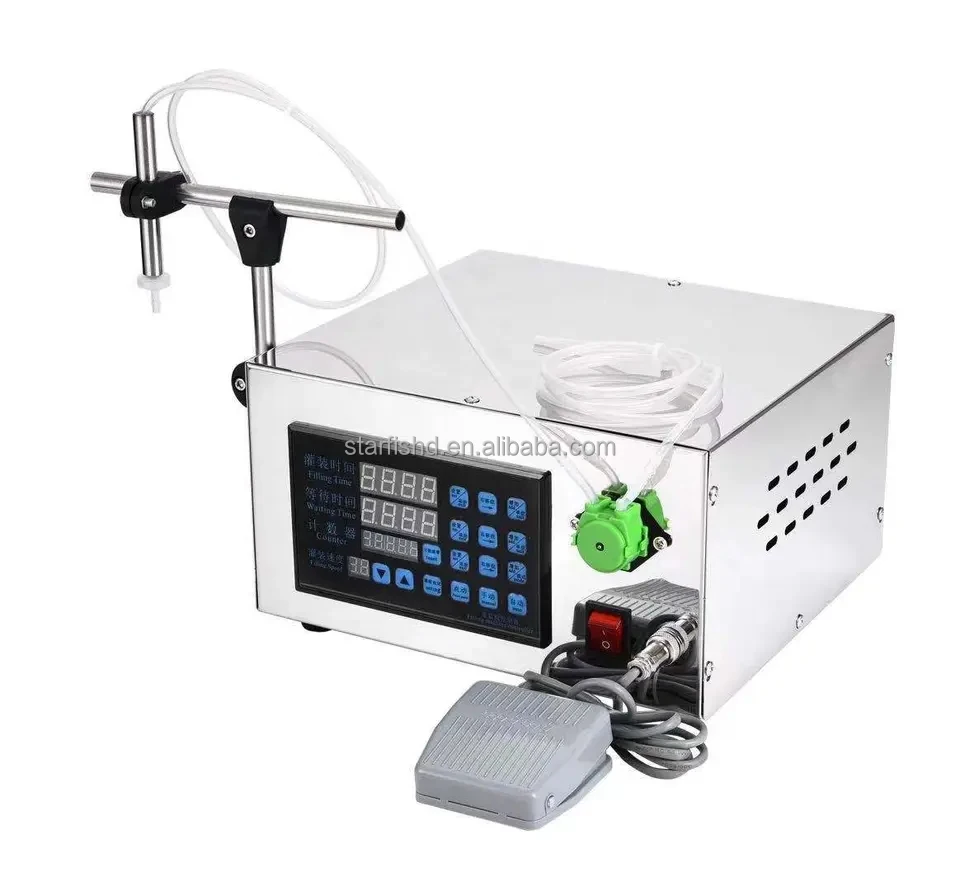 Single Head Peristaltic Pump Semi-automatic Plastic Bottle Water Filler Perfume Juice Milk Liquid Filling Machine