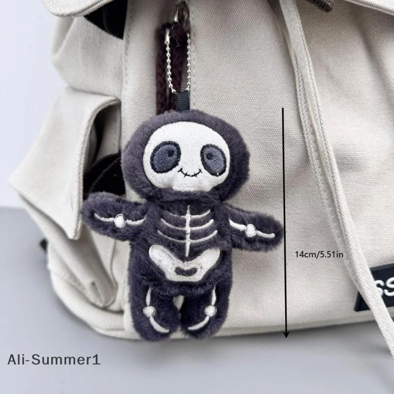 【E】Хэллоуин забавный череп мумия плюшевая игрушка креативная мягкая кукла брелок сумка кулон ключ подвесной декор забавные праздничные подарки