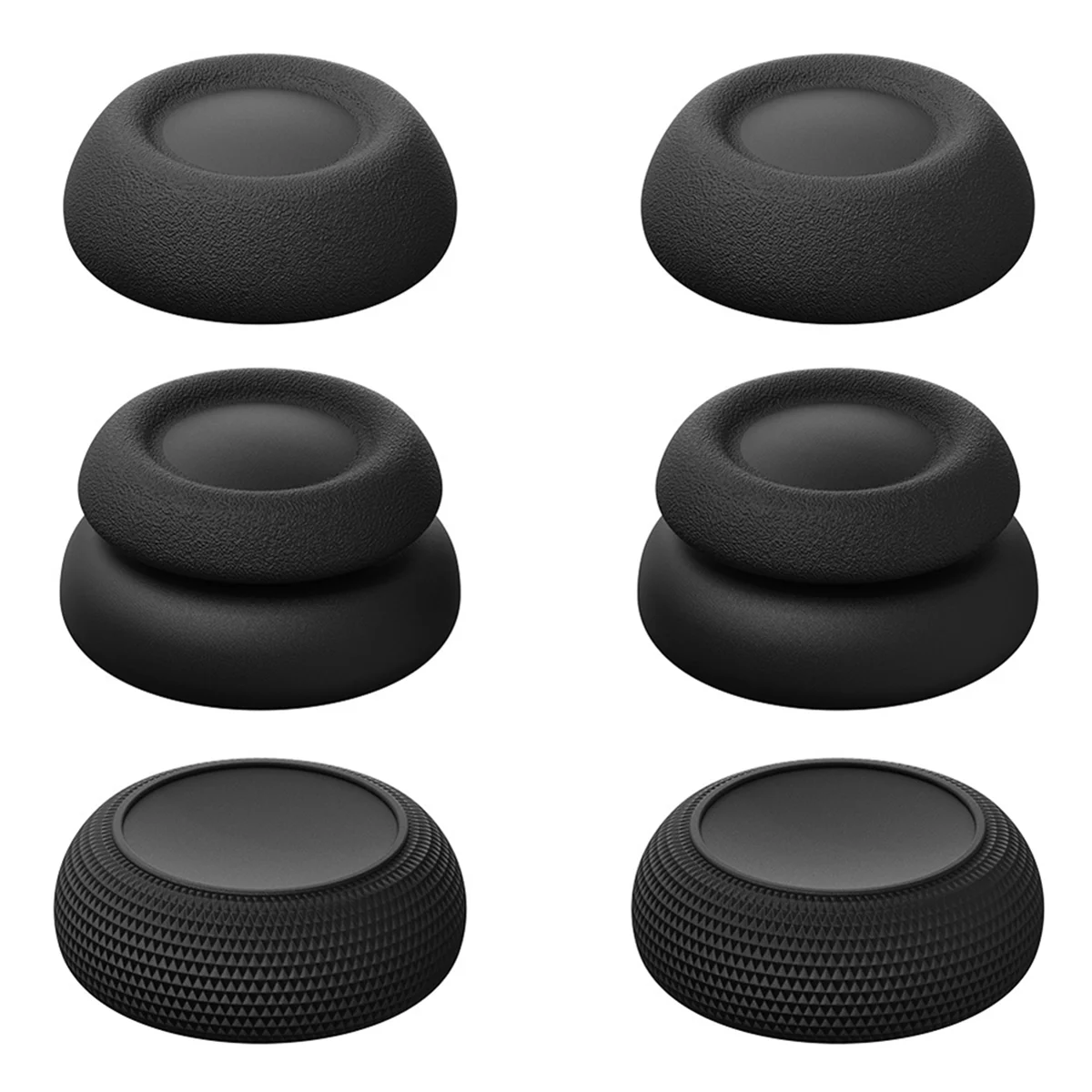 Thumb Grip Set Joystick Cap Thumbstick Cover for PlayStation Portal PS5 Black