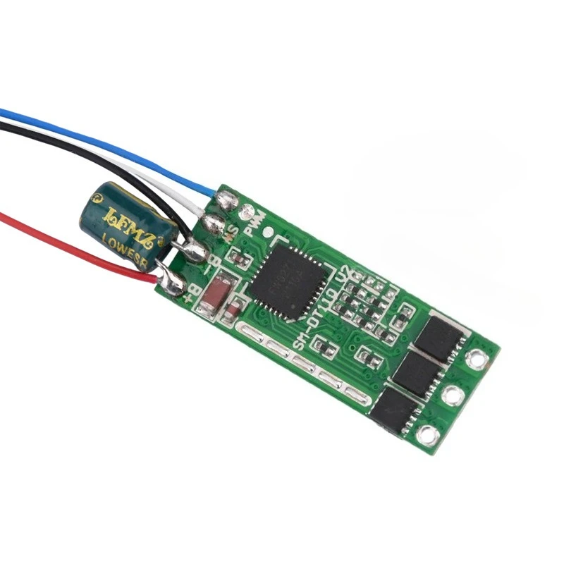 7-15A miniature brushless motor drive board model aircraft brushless 2S ESC motor drive module 4 line speed control