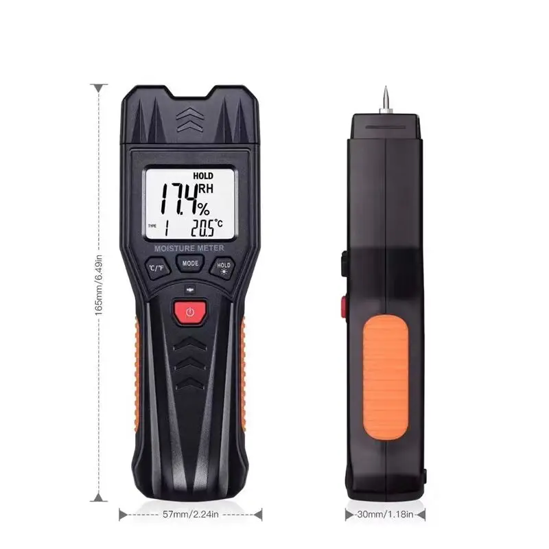 Digital LCD Wood Moisture Meter Detector Tester Humidity 0-99.9% Hygrometer Test, Tacklife moisture meter