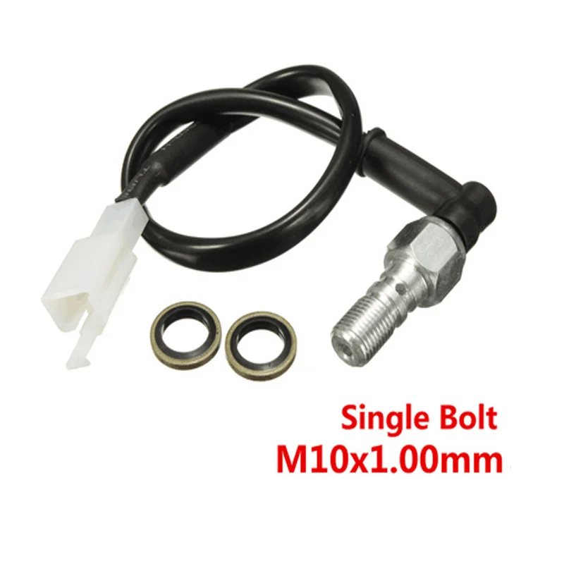 M10*1MM Universal Motorcycle Hollow Bolt Hydraulic Brake Pressure Rear Light Switch Moto Accessories
