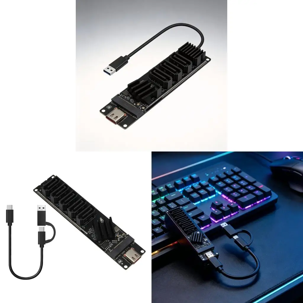  External 5 Port SATAIII Expansion Board With JMS580 Chipset Efficient for Fast Data Transfer
