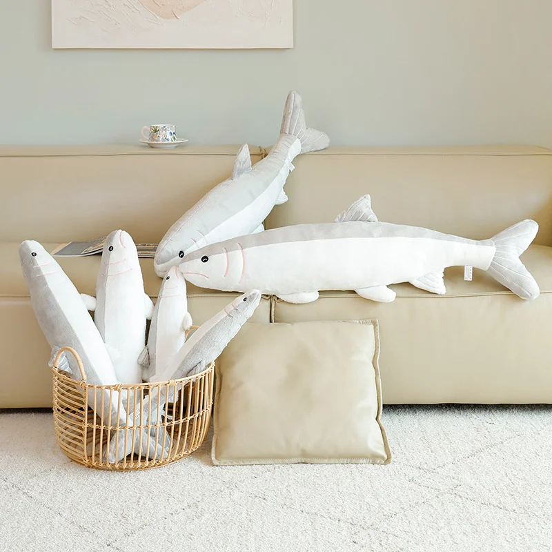 50/70/100Cm Gezouten Vis Knuffel Gezouten Vis Stok Sierkussen Thuis Sofa Decor Slaap metgezel Pop Kid Verjaardagscadeau