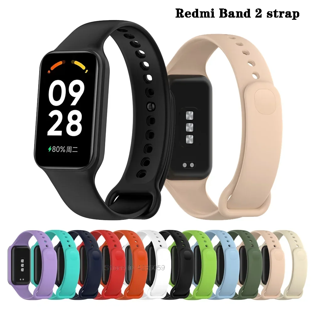

Силиконовый ремешок для Xiaomi Redmi Band 2, сменный браслет для Redmi Smart Band 2, аксессуары для ремешка на запястье Correa