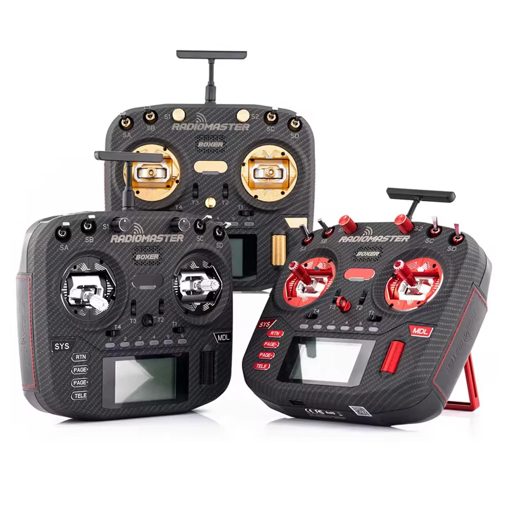 RadioMaster Boxer Max Version With CNC AG01 Hall Gimbals Carbon Fiber ExpressLRS 2.4G 16ch Transmitter Remote Control