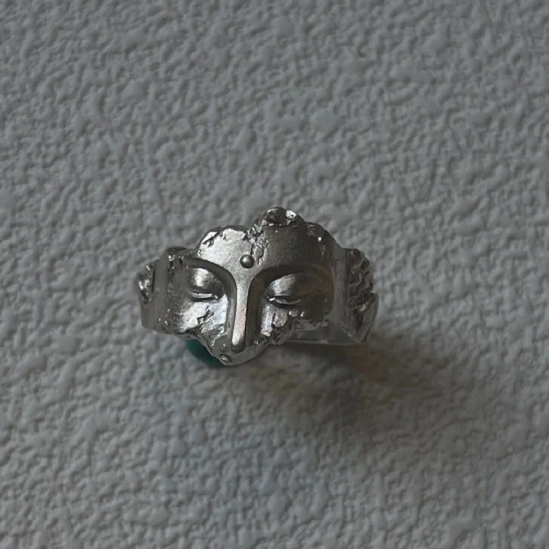 Charming Jewelry Fragmented Face Medicine Master Buddha Ethnic Style Tibetan Style Fashion Ring Unique Ins Ring Fashion Jewelry