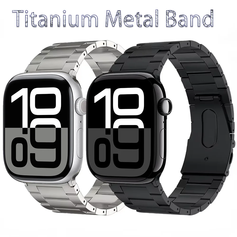 

Titanium Metal Strap for Apple Watch 10 9 8 7 42mm 46mm 45mm 41mm Lightweight Bracelet Belt iWatch Ultra 49mm 6 5 4 SE Wristband