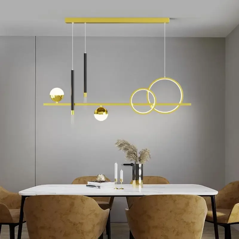 LED Dining Table Lighting For Living room Modern Kitchen Ceiling Pendant Hanging Lamp Light Luxury Suspension Chandeliers 2024