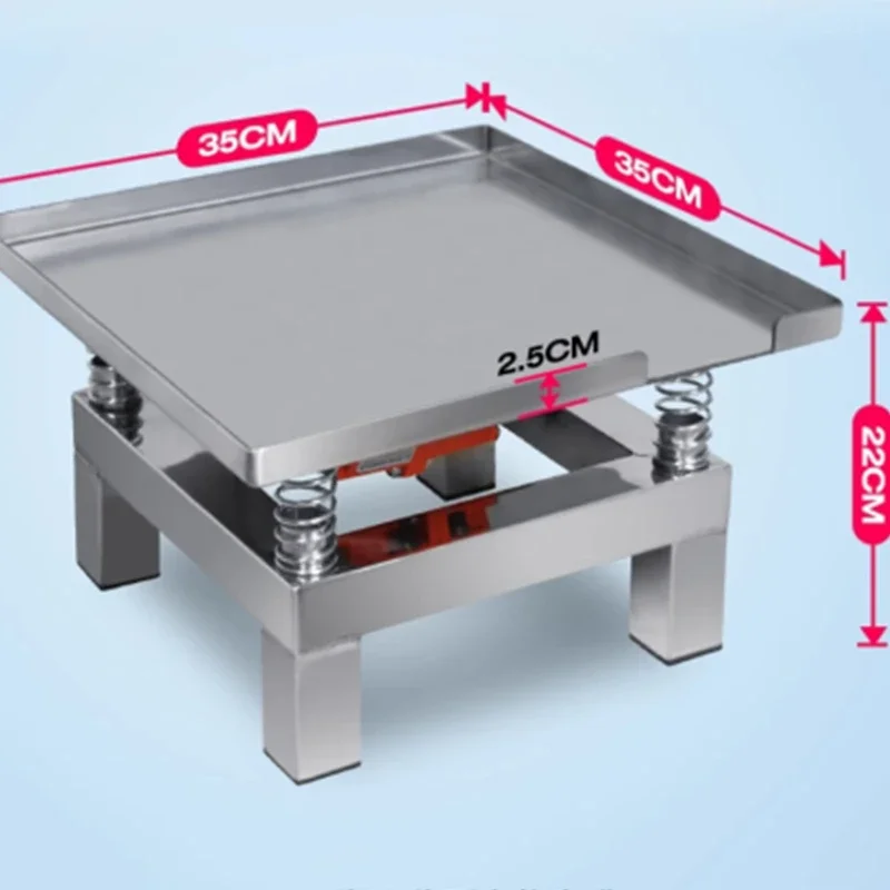 Mesa vibratoria Mesa vibratoria de hormigón pequeña Plataforma de bloque de prueba de mortero de cemento Plataforma de acero inoxidable