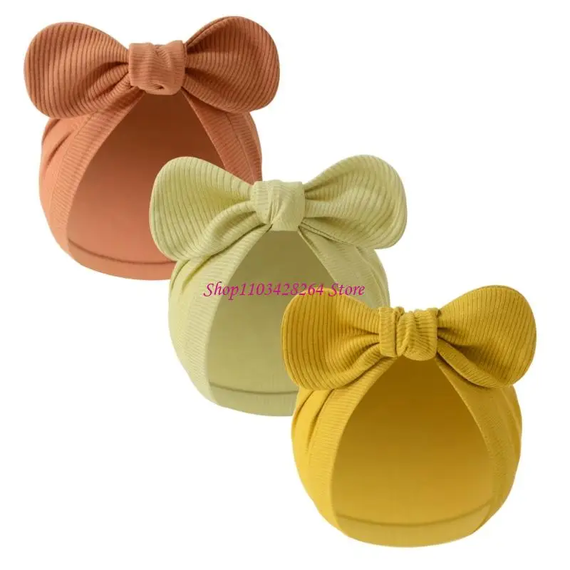 

Baby Hat Newborns Headwear Soft & Comfortable Lovely Bowknot Decor Hospital Hat G2TD