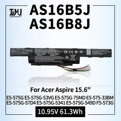에이서 아스파이어용 배터리, AS16B5J, AS16B8J, 15.6 인치 E5-575G-53VG E5-575G-75MD, E5-575-33BM E5-575G-57D4, E5-575G-5341 E5-575G-549D