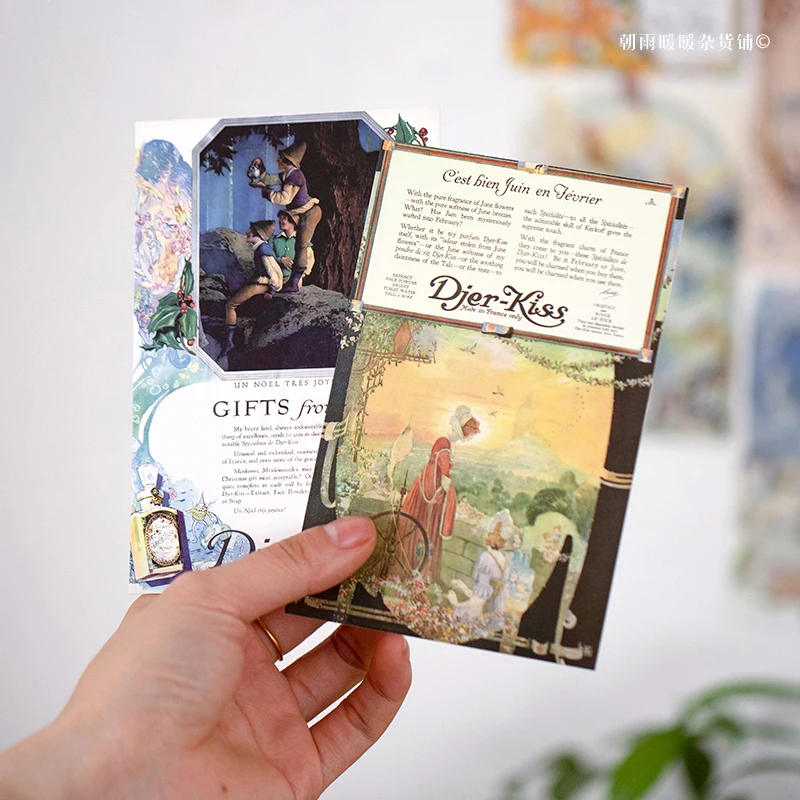 

Почтовые открытки из серии «Утренний дождь» по мотивам греческой мифологии: высококачественные креативные карточки в стиле Ins, американские ретро-открытки для декора стен