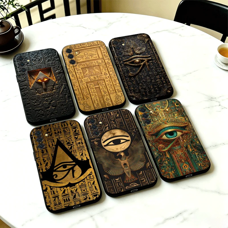 Egypt Eye of Horus Anubis Phone Case Cover for Samsung A13 A14 A15 A16 A17 A53 A54 A55 A56 A57 A33 A34 A35 A36 A37 A23 A24 A25 A