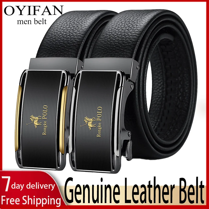 

Belt for Men Business belt Men Genuine Leather Belt Automatic Belts Fashion belt Adjustable belts