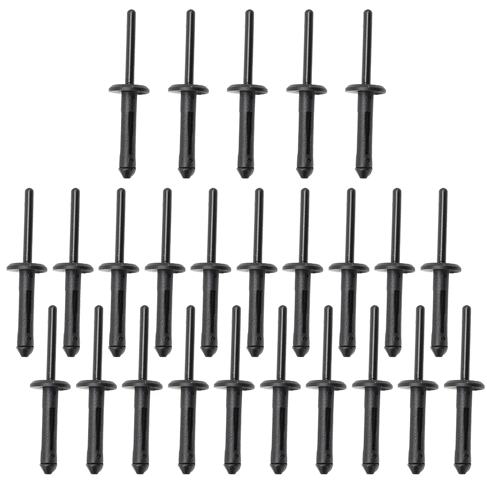 

For Challenger Clip For Dodge Accessories Bumper Front Hood Nylon Reliable Rivets Tools 25Pcs Useful Brand New