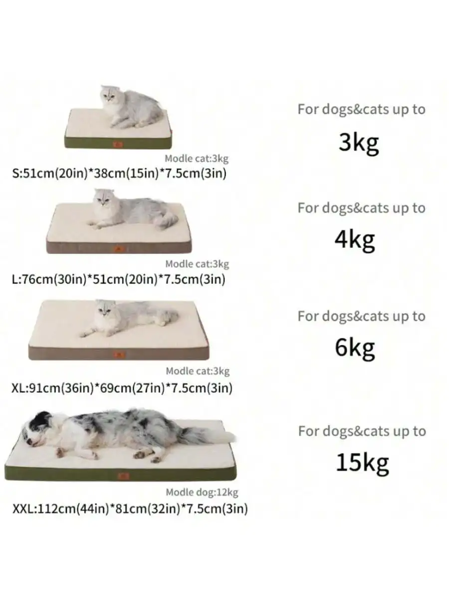 1pc Oxford Cloth Lamb Fleece Double-Sided Dog Mat, Thickened Removable Washable Pet Bed Dog Mat Dog Bed Cat Bed, Waterproof Soft