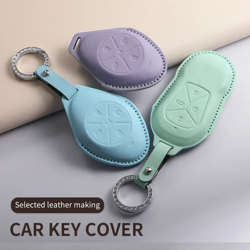 

For Xiaopeng Xpeng P5 P7 G3 G6 G9 G3i 2021 2022 PU Leather Keycover Car Key Case Cover PU Leather Car Key Case Cover