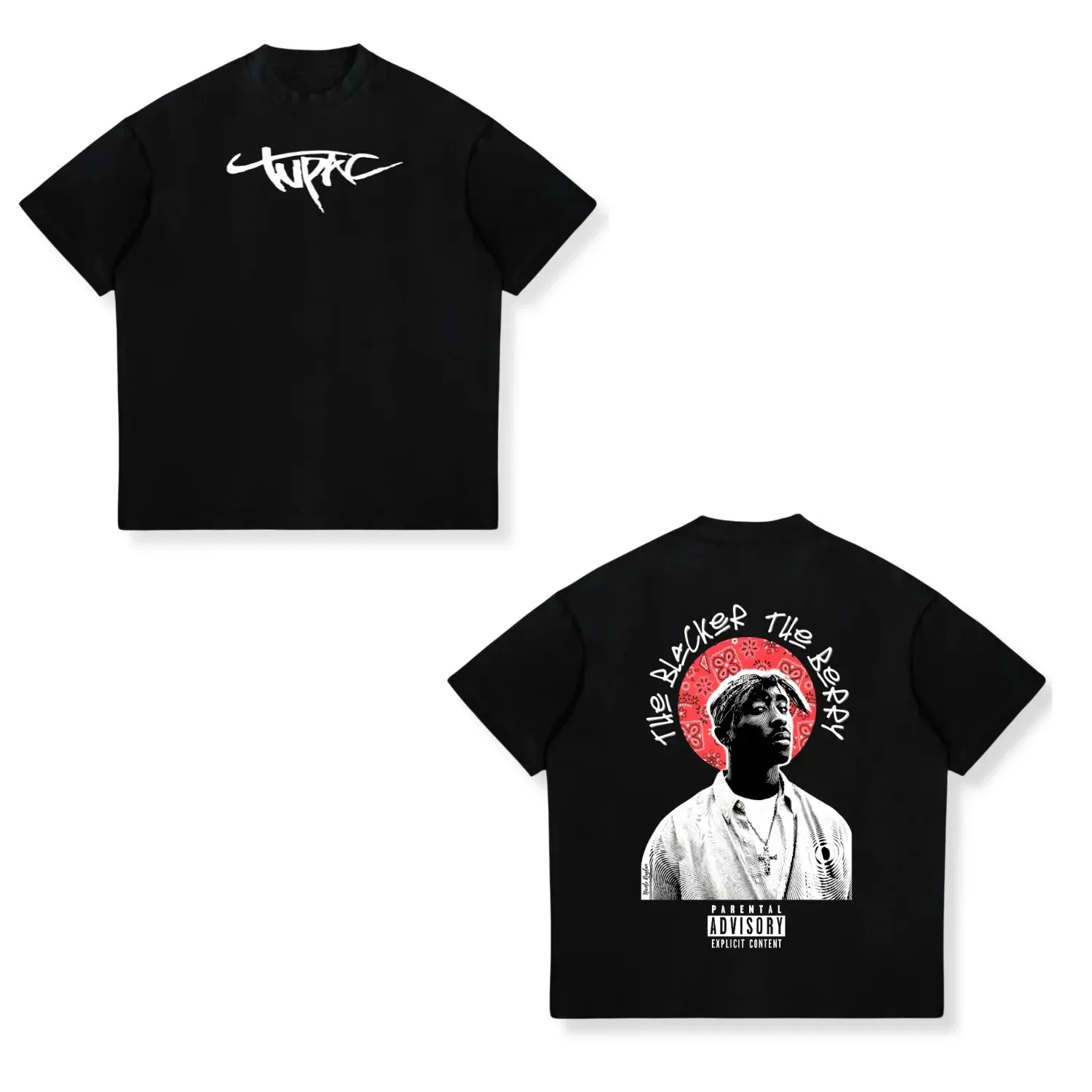 Tupac Cotton Print Summer T Shirt Men Women Oversized Rapper Star Print Streetwear Short Sleeve Casual Comfortable Y2k T-shirt