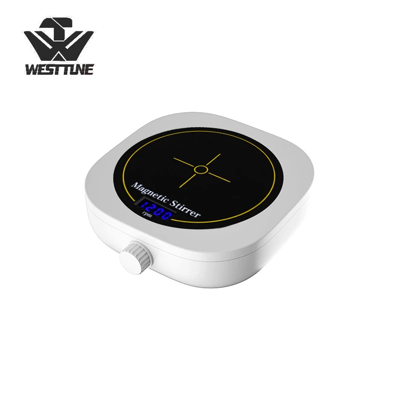 

Магнитная мешалка WESTTUNE с цифровым дисплеем, лабораторный магнитный миксер, портативная мешалка для жидкостей с магнитной планшеткой и магнитной мешалкой-палочкой, 200-2000 об/мин