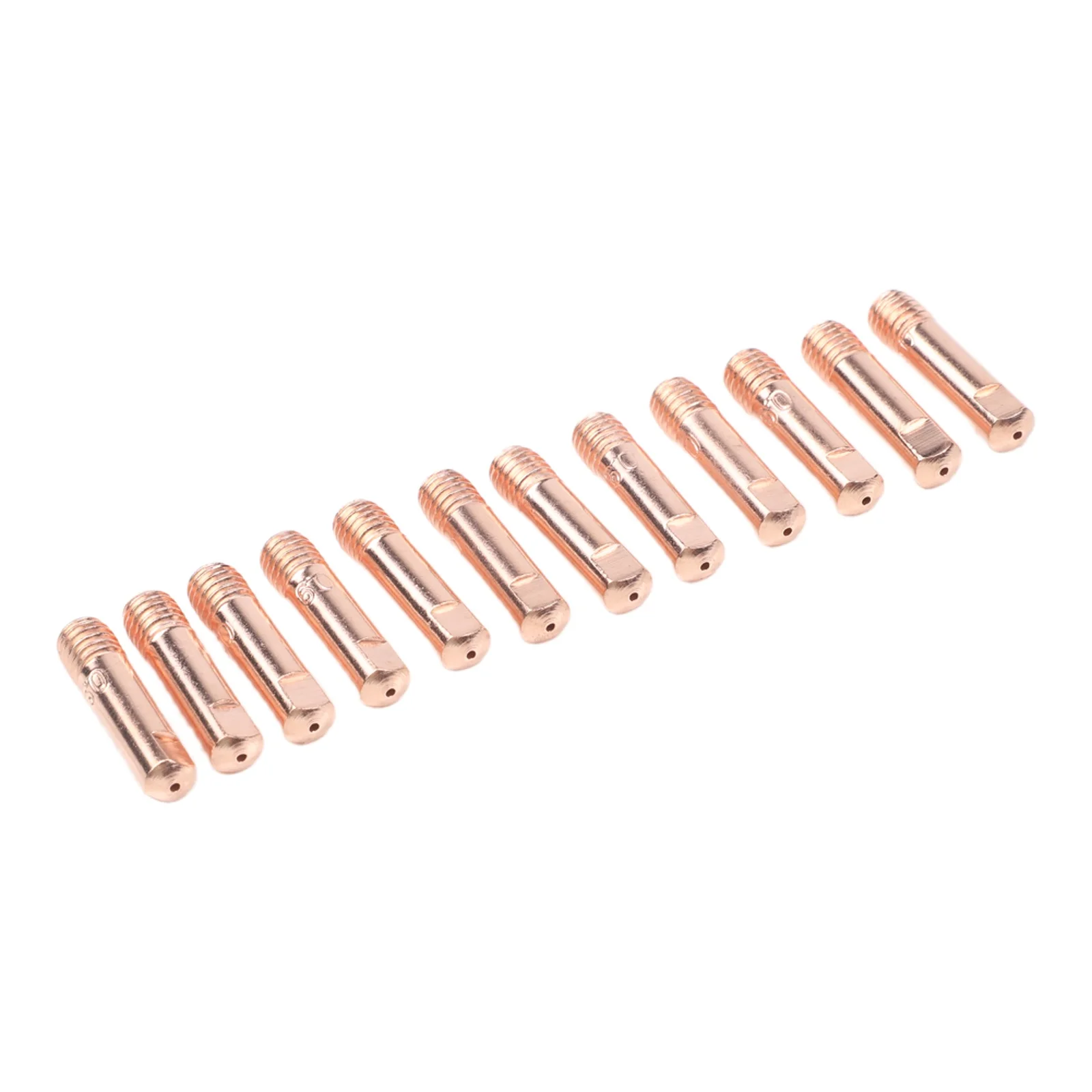 Gasless Nozzle Tips Kit 16PCS for FC90 and For 80GL Welders Includes 12 Copper Conductive Tips for Enhanced Performance