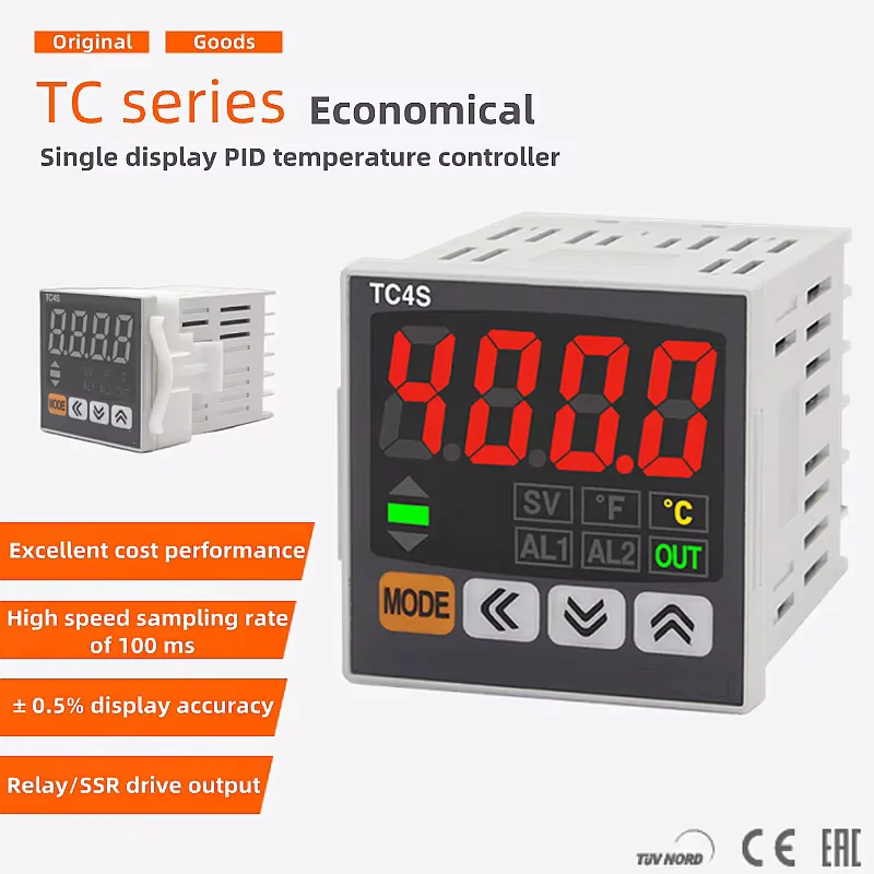 Double digital display intelligent PID temperature controller TC series TC4S-14R TC4S-24R Thermostat Original genuine