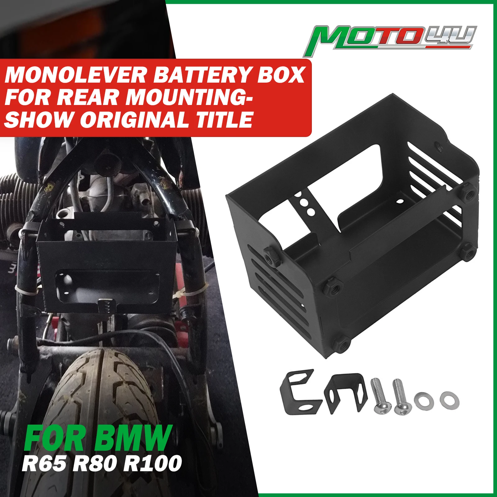 For BMW R65 1985-1993 R80 1984-1992 R80RT R100 R100RS R100RT Cafe Racer Monolever Battery Box Rear Mounting Decorative Cover
